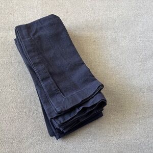 NWOT Linen/Cotton Denim Indigo Blue Napkins Set of 6